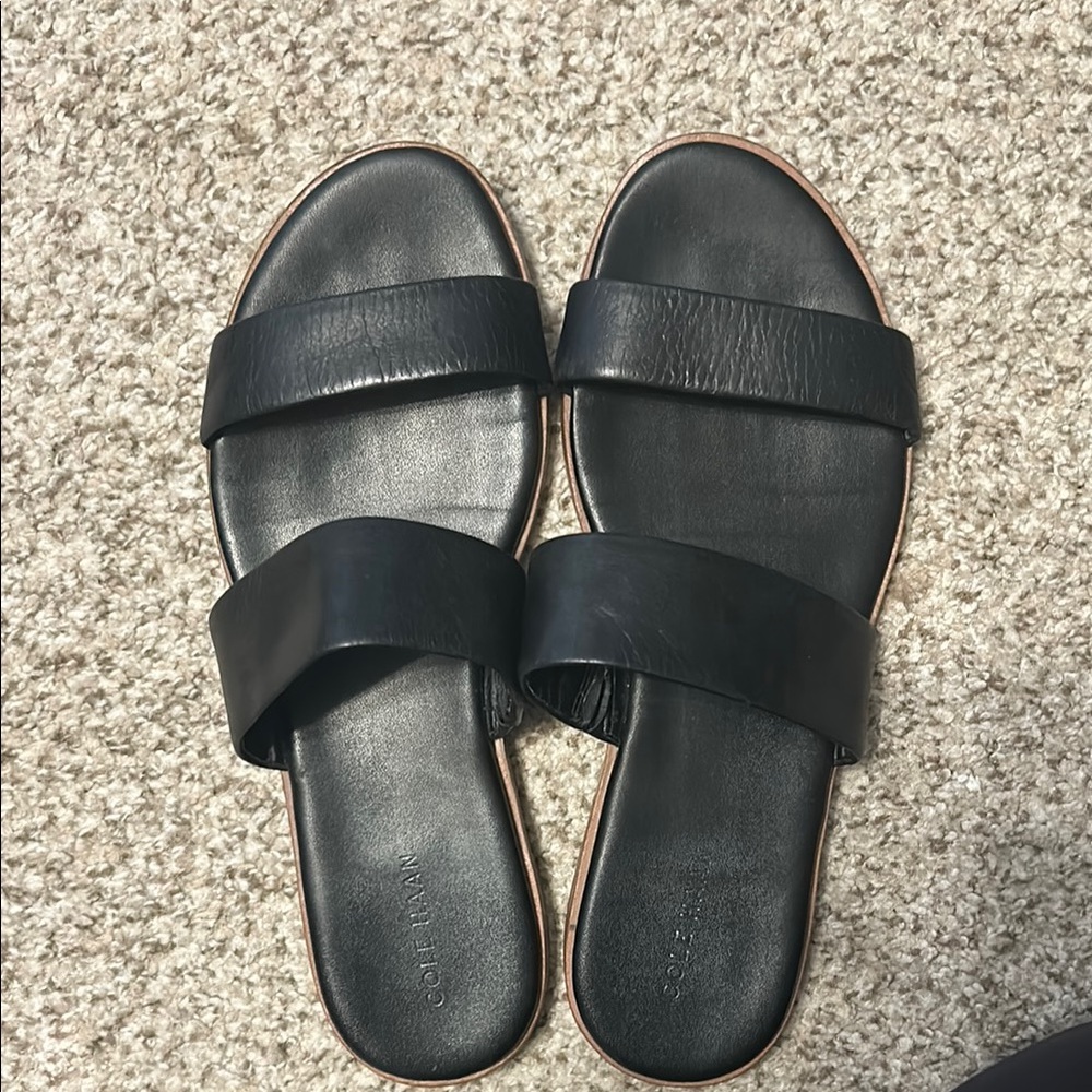 Cole Haan Women's Black Leather Sandals